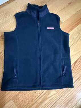Vineyard Vines Navy Fleece Vest